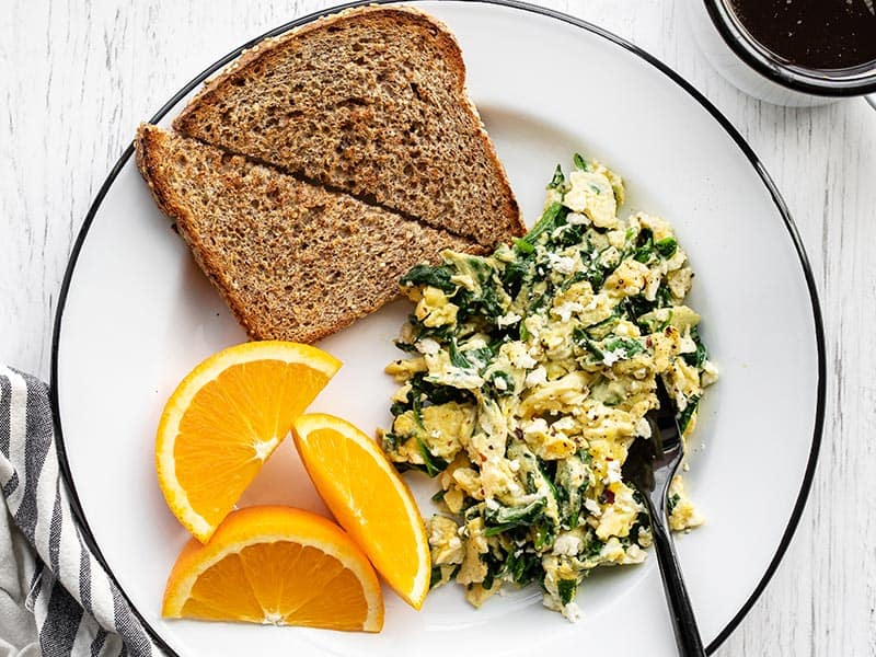 Your Go-To Spinach Feta Scrambled Eggs for Any Meal